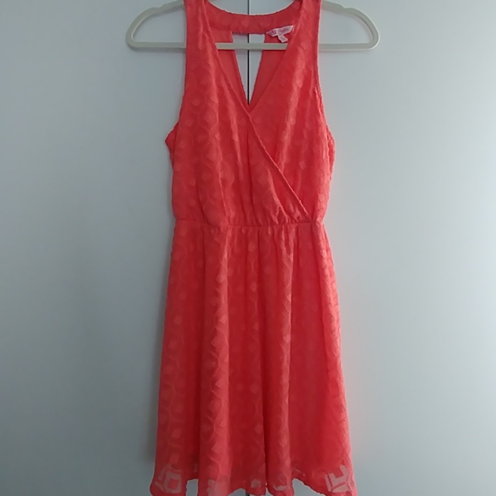 Candie's Coral Sleeveless Dress